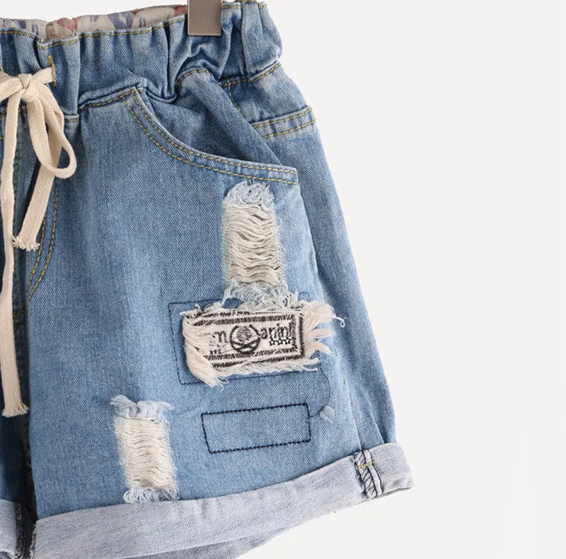 Women's Fashion Summer Ripped Shorts