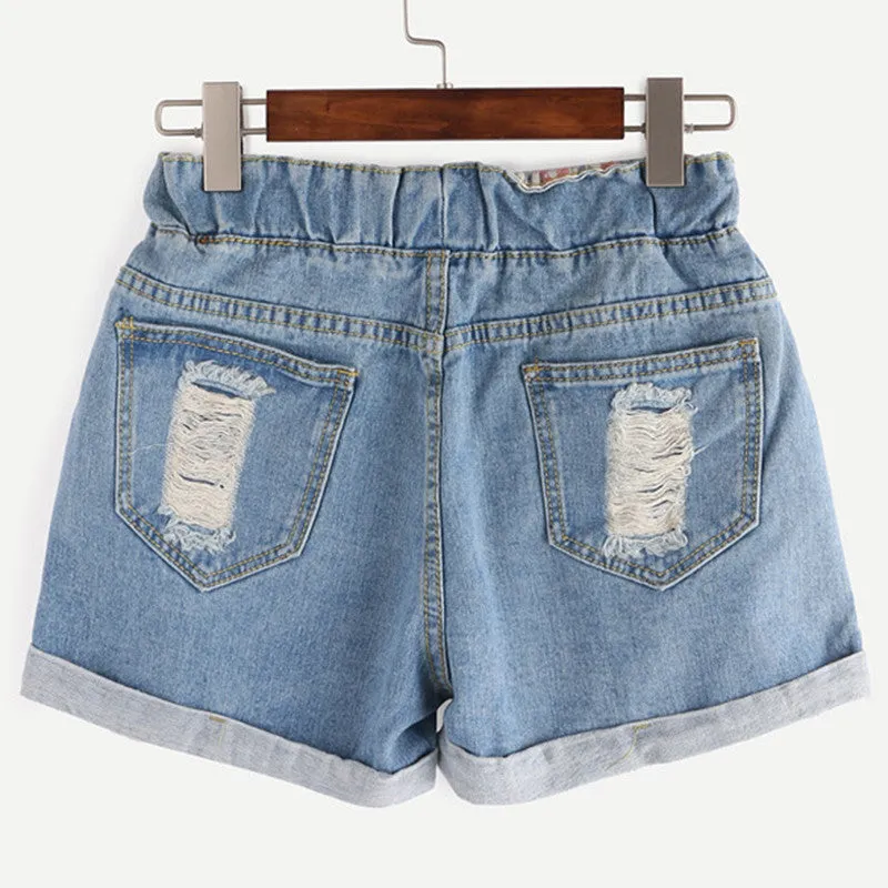 Women's Fashion Summer Ripped Shorts