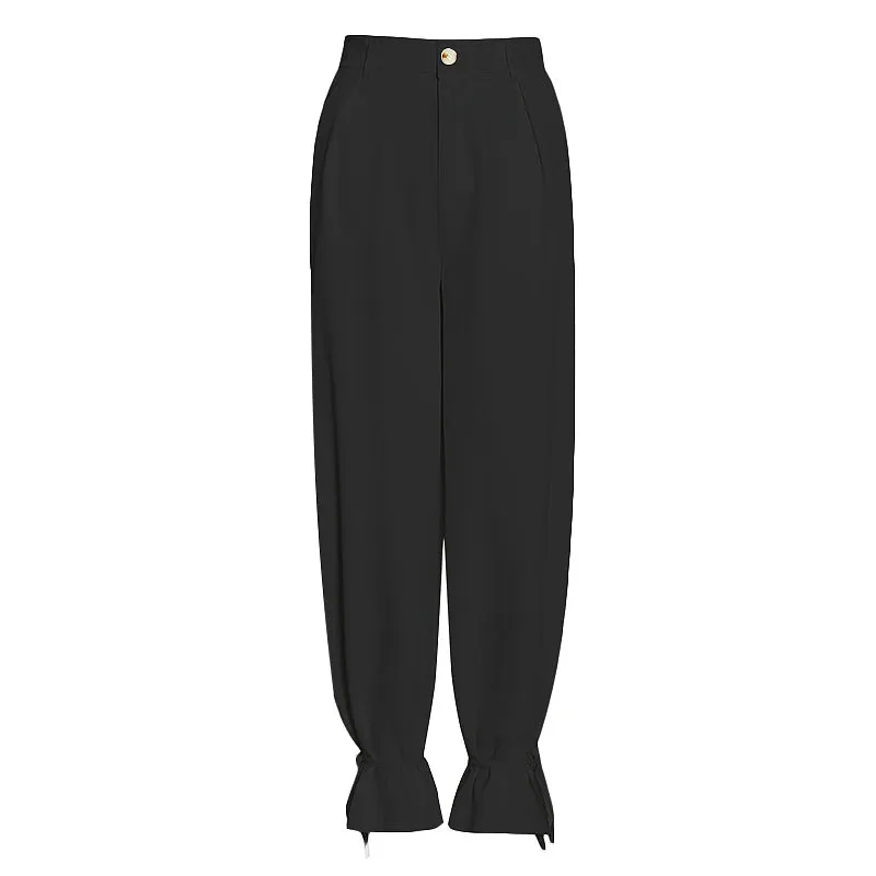 Women’s High Waist Belted Career Set