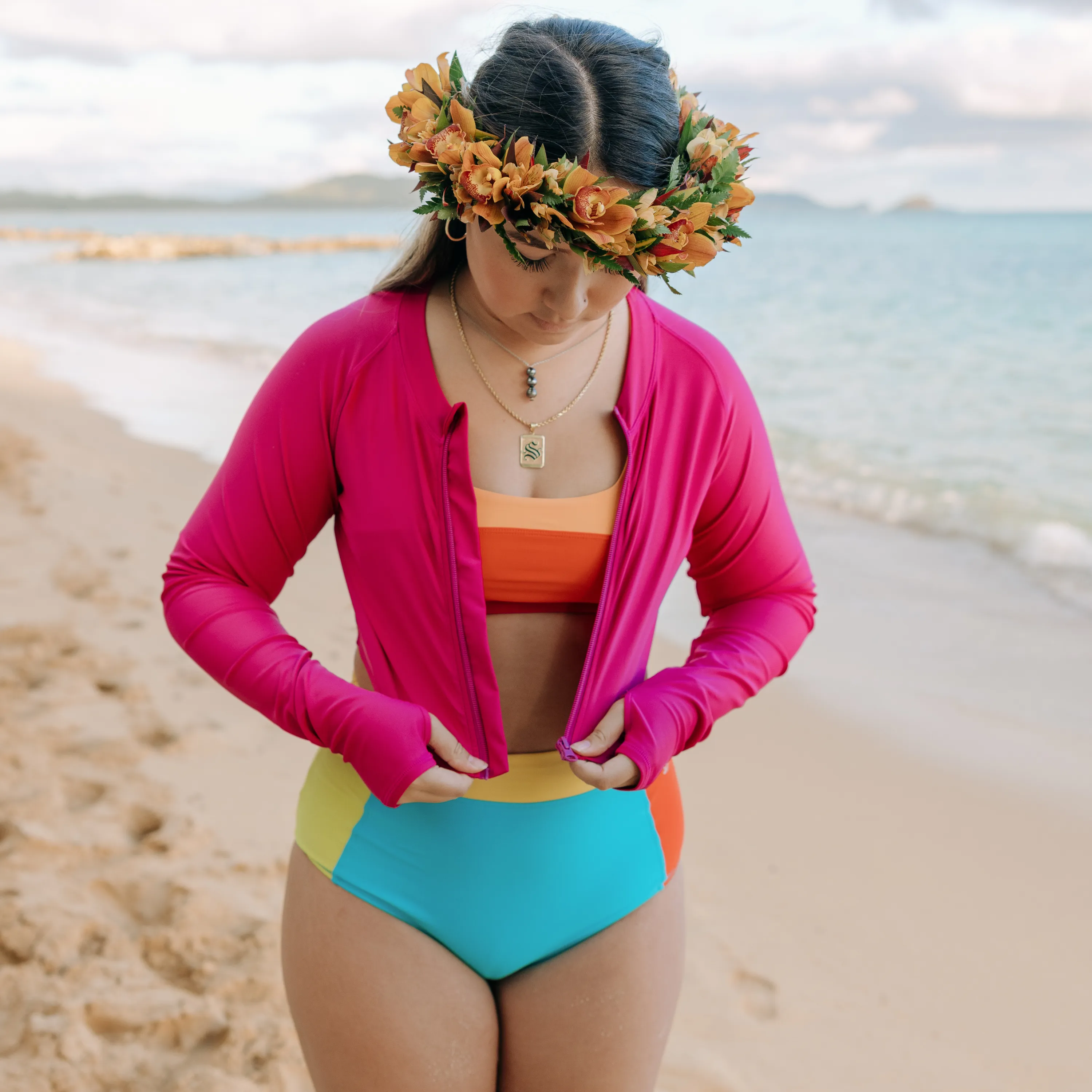 Women's High Waist Bikini Bottoms | "Color Pop"