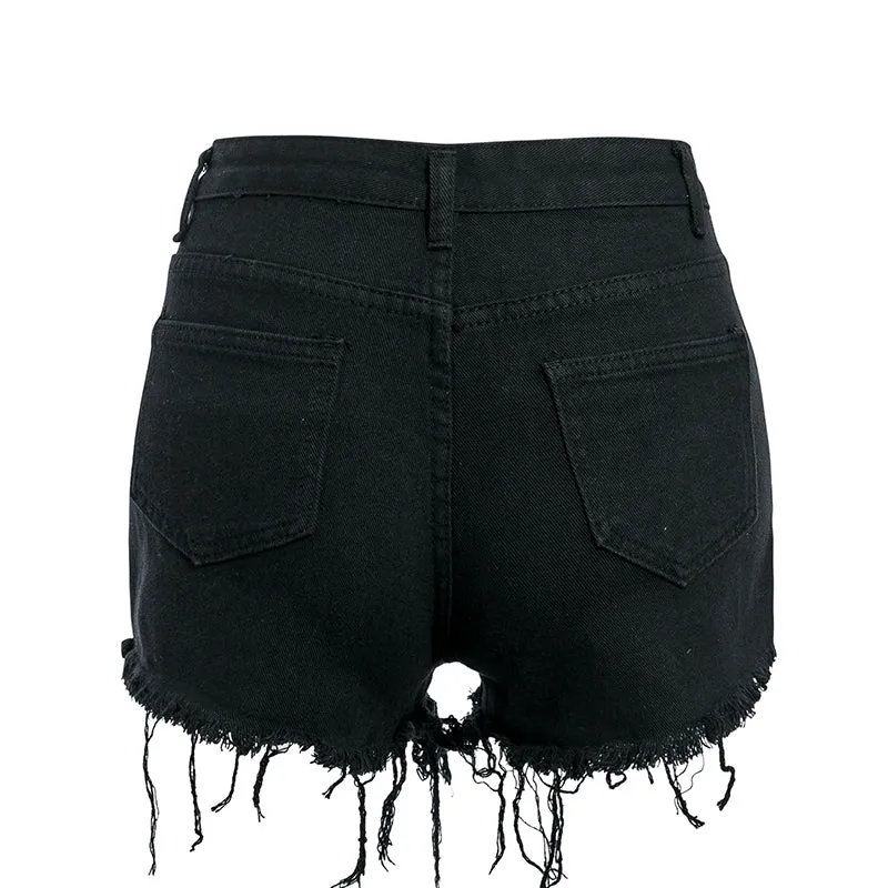 Women's High Waist Denim Shorts