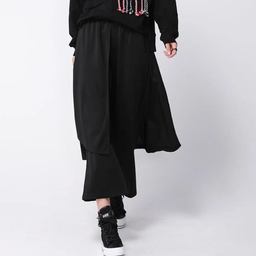 Women's High-Waist Elastic Loose Pants