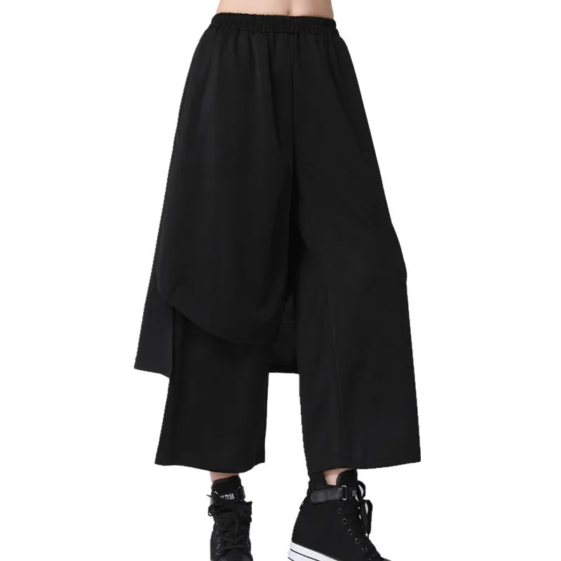 Women's High-Waist Elastic Loose Pants