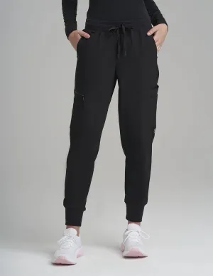 Womens Jogger Scrub Pants - Black