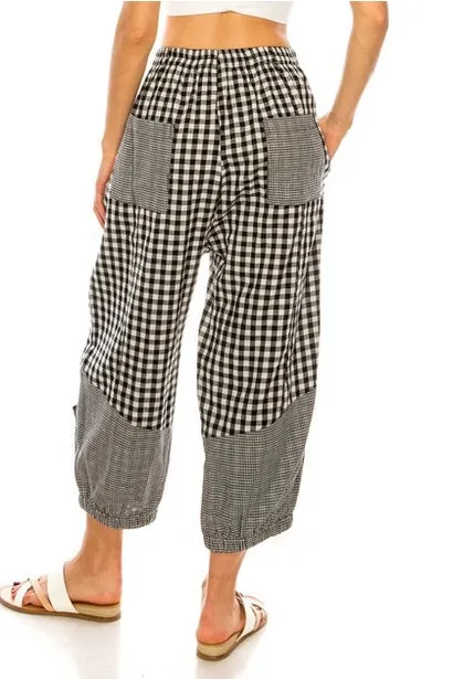 Women's Plaid Harem Pants