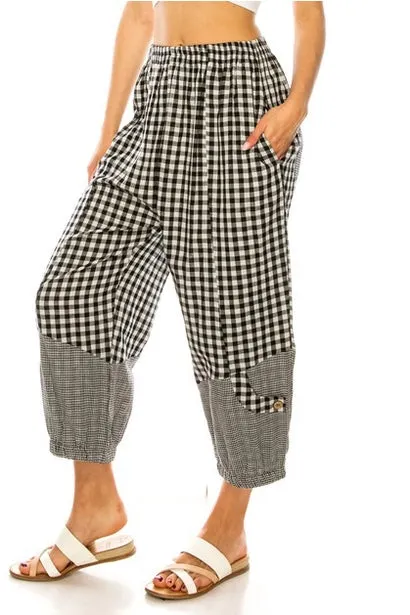 Women's Plaid Harem Pants