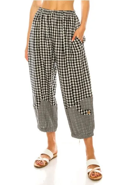Women's Plaid Harem Pants