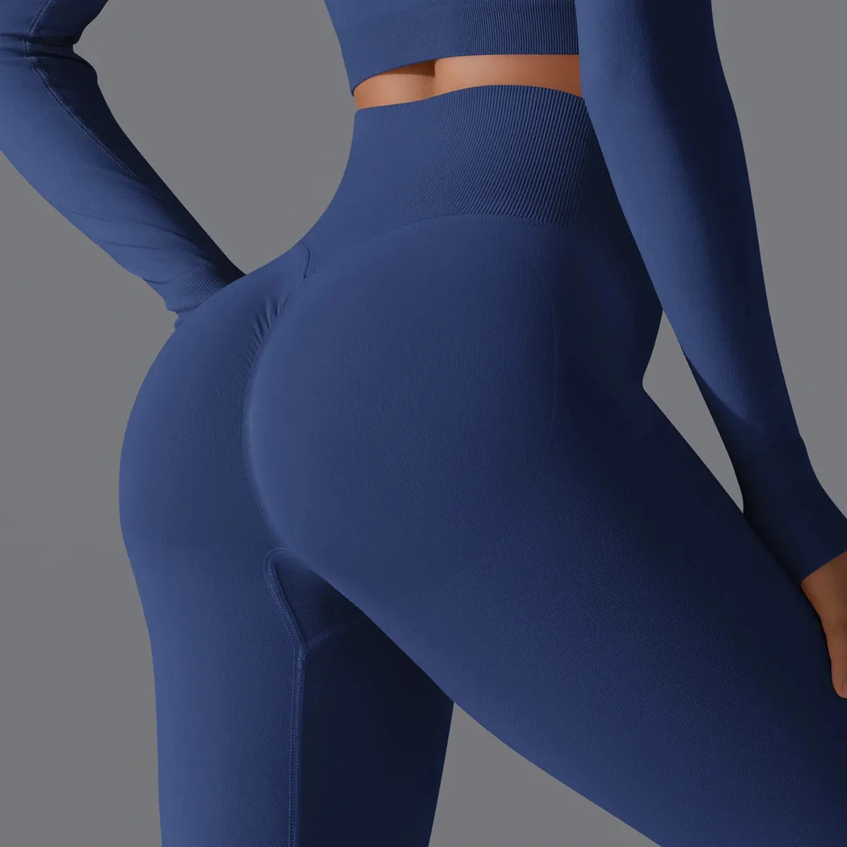 Women's Seamless Yoga Leggings Sexy High Waist Tummy Control Scrunch Butt Lifting GYM Workout Pants Outdoor Sports Fitness