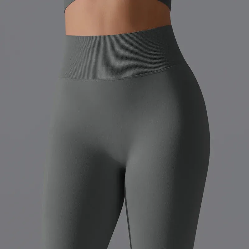Women's Seamless Yoga Leggings Sexy High Waist Tummy Control Scrunch Butt Lifting GYM Workout Pants Outdoor Sports Fitness