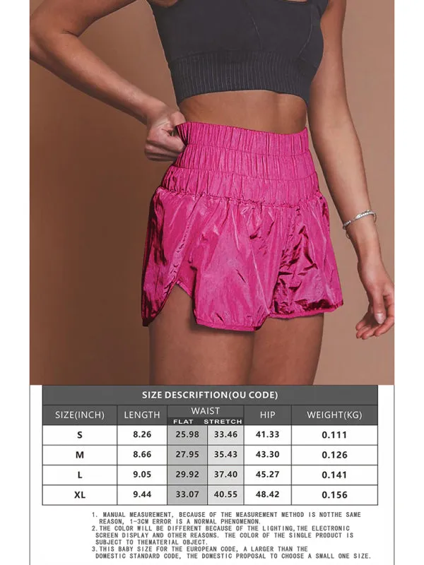 Women's Smocked Waistband Workout Shorts