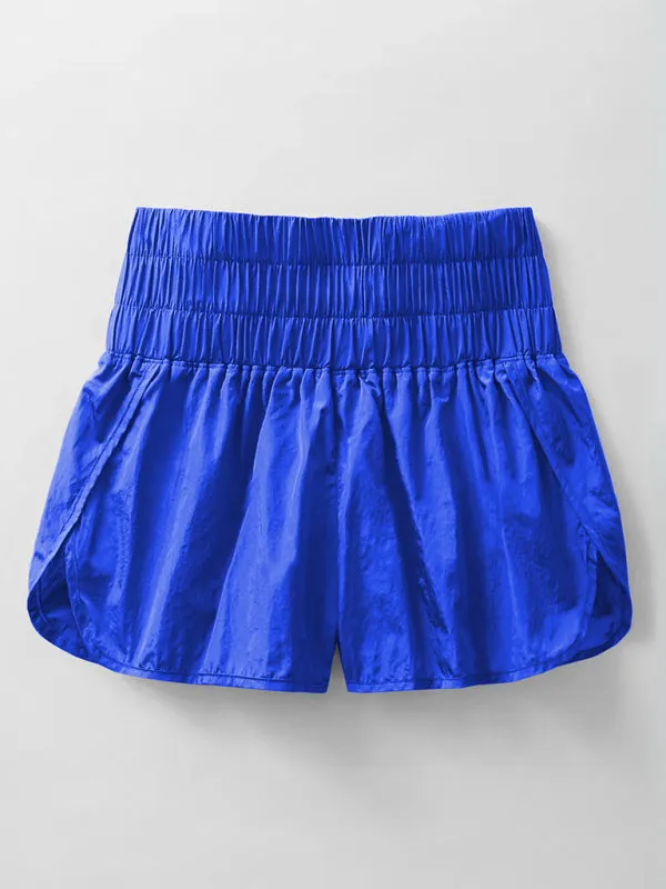 Women's Smocked Waistband Workout Shorts