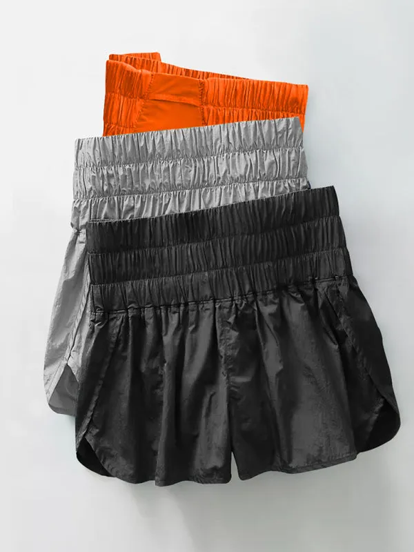 Women's Smocked Waistband Workout Shorts