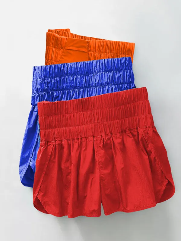 Women's Smocked Waistband Workout Shorts