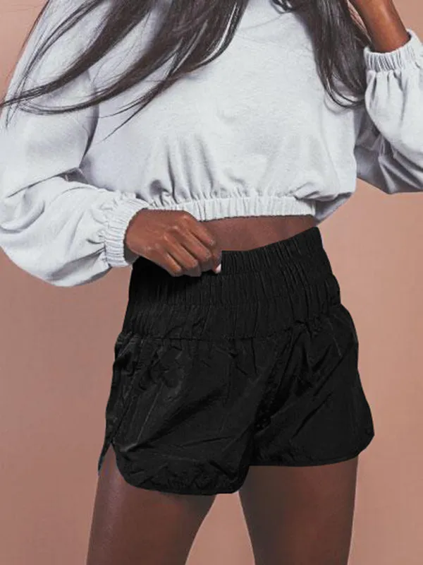 Women's Smocked Waistband Workout Shorts
