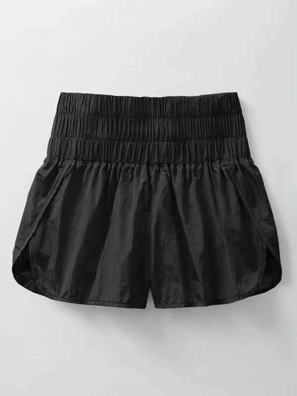 Women's Smocked Waistband Workout Shorts