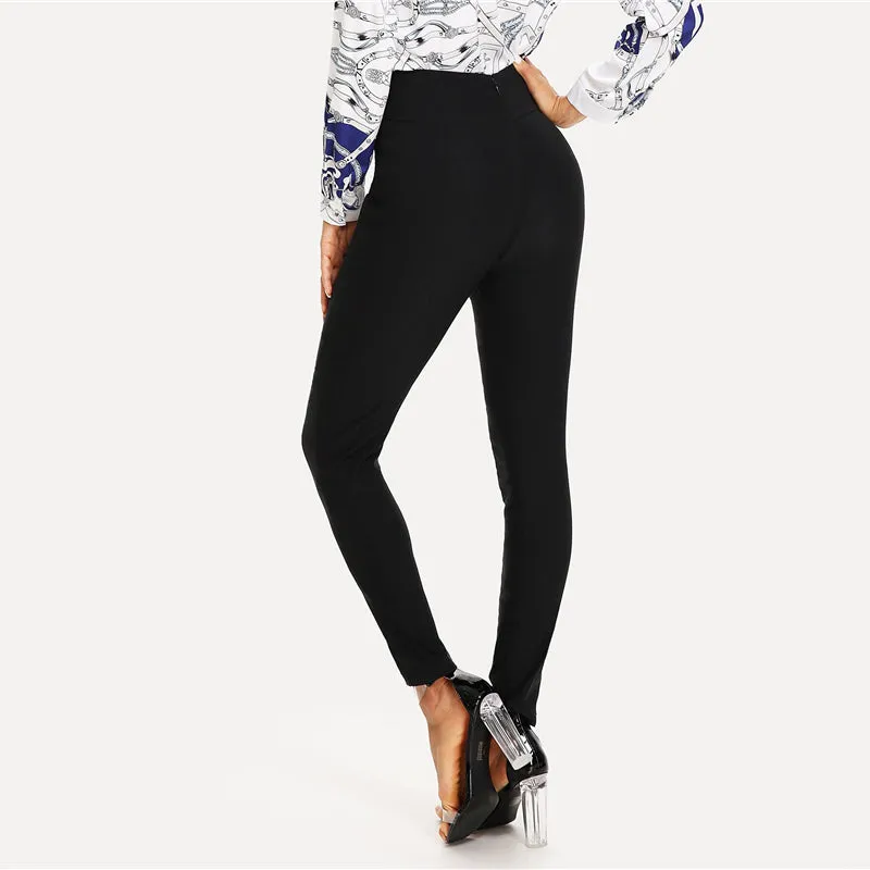 Women's Spandex Skinny High-Waist Pants