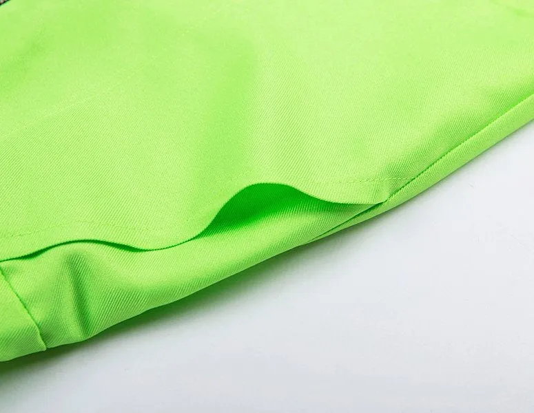 Women's Spring High Waist Fluorescence Cargo Pants