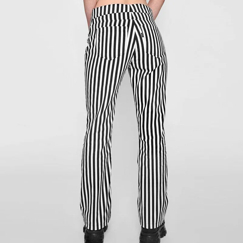Women's Summer Casual Striped High Waist Pants