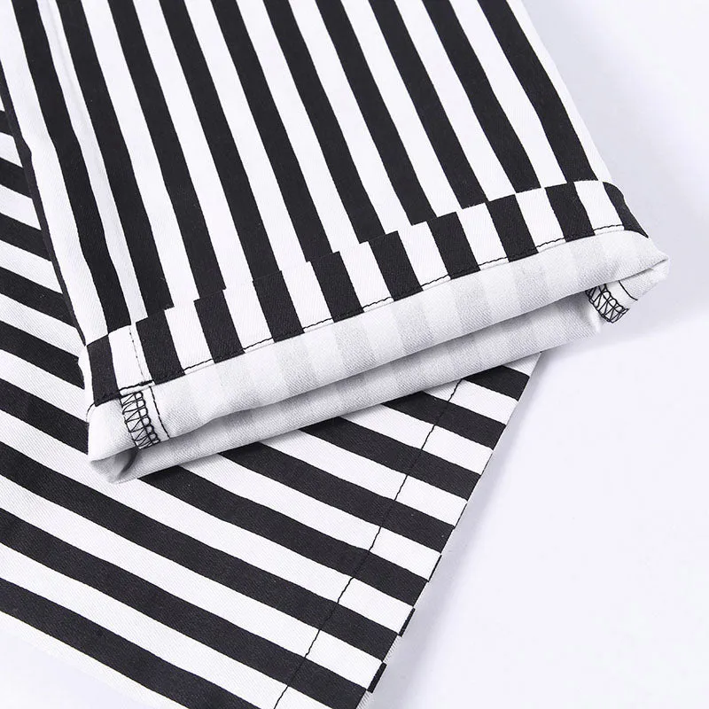 Women's Summer Casual Striped High Waist Pants