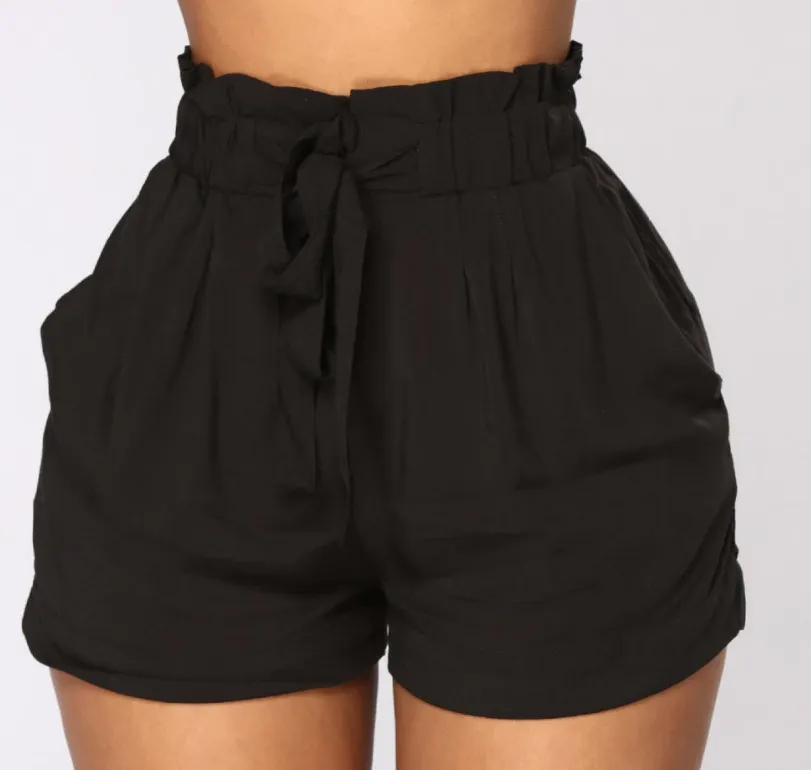 Women's Summer High Waist Bandage Shorts