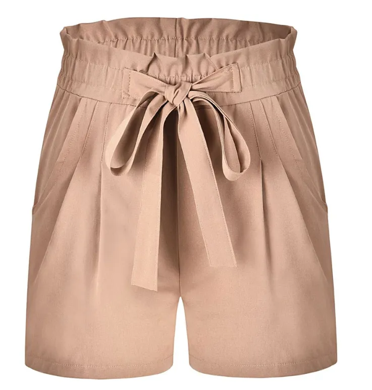 Women's Summer High Waist Bandage Shorts
