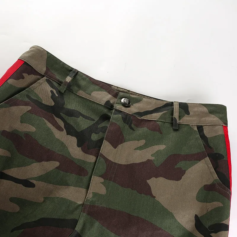 Women's Summer High Waist Camouflage Pants