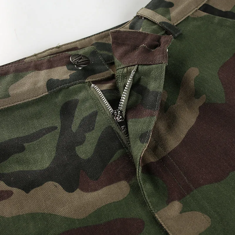 Women's Summer High Waist Camouflage Pants