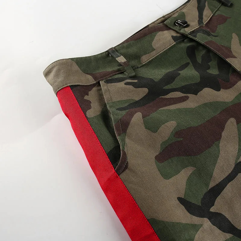 Women's Summer High Waist Camouflage Pants
