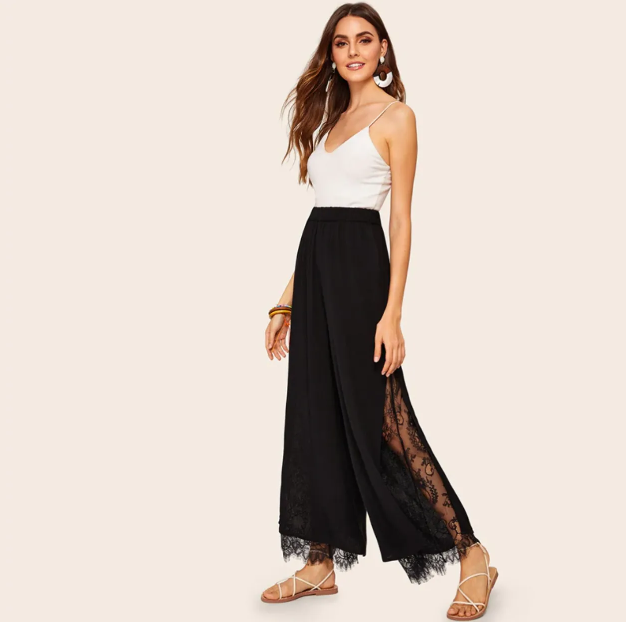 Women's Summer Lace High-Waist Pants