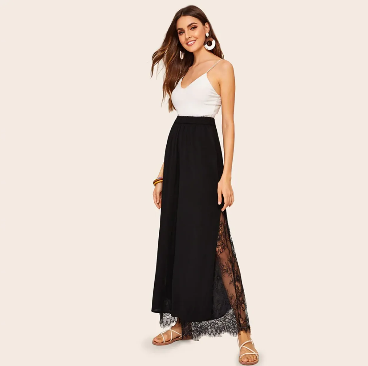 Women's Summer Lace High-Waist Pants