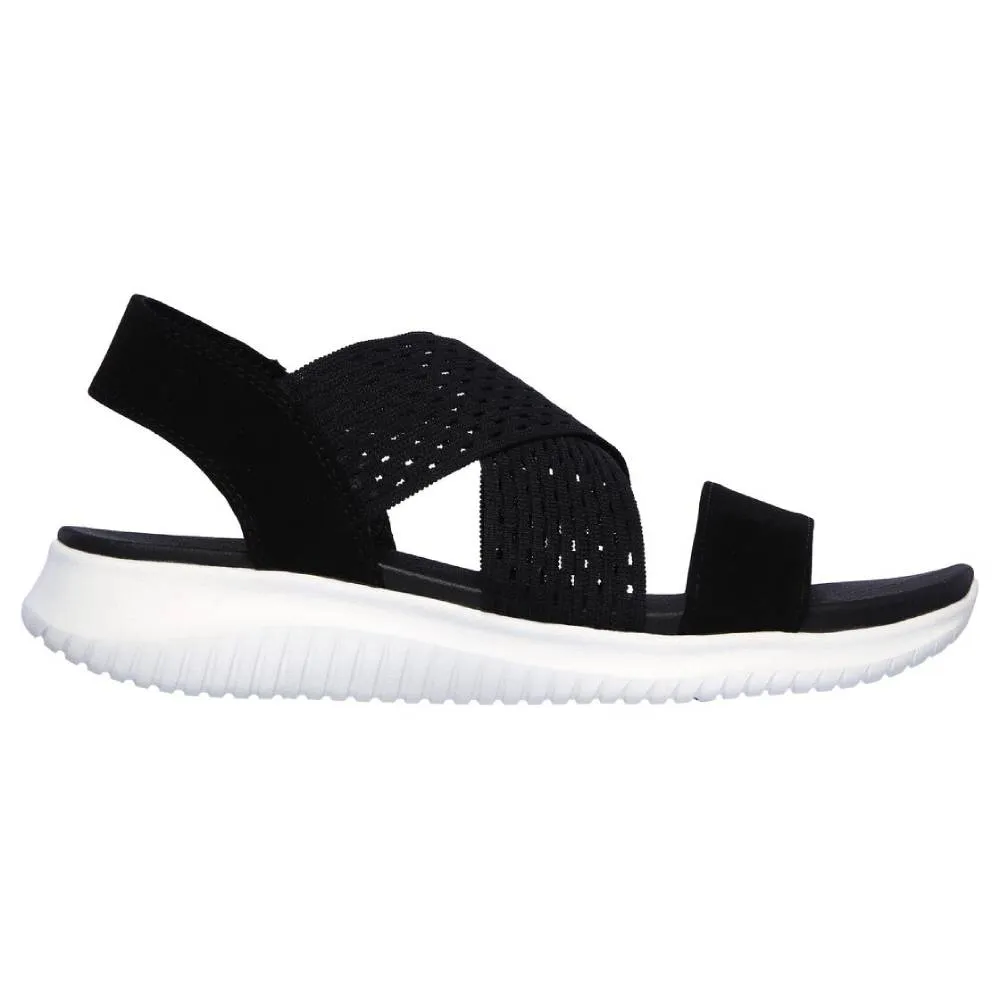 Women's Ultra Flex Neon Star sandal (Black)