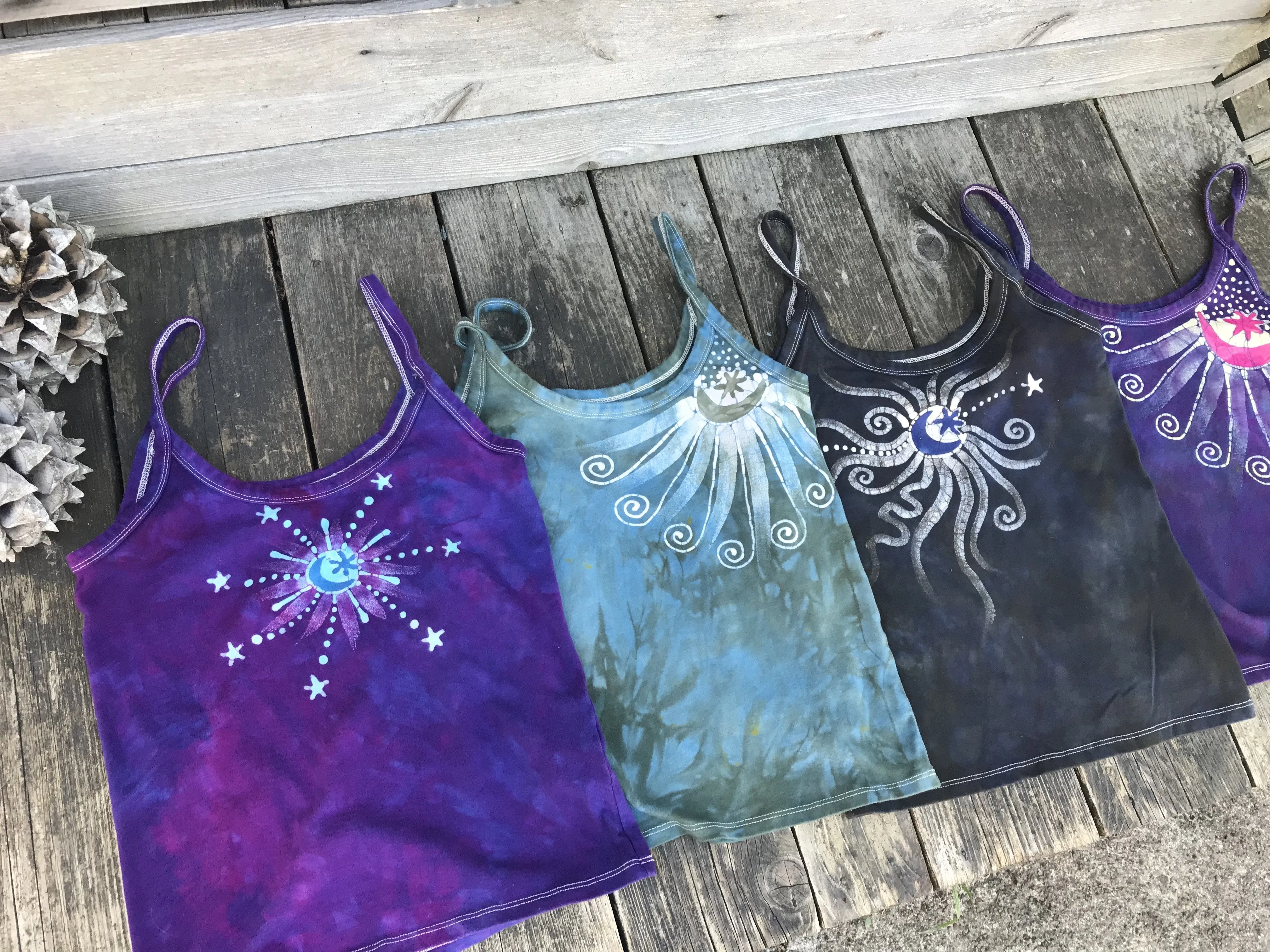 Yoga Sunburst Batikwalla Tank Top - Size Small
