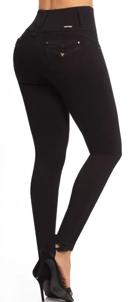 Zoe Push Up Jeans - High Waisted - Black